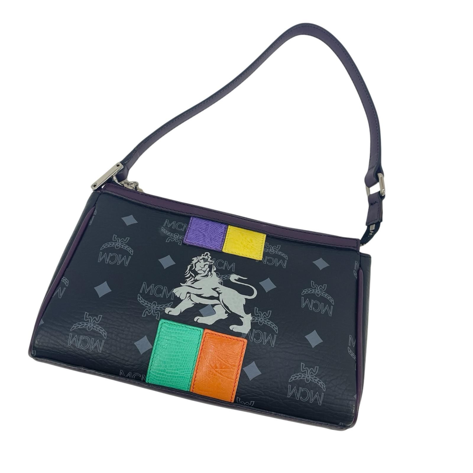【尾張小牧店】 中古 MCM | エム・シー・エム ポーチ プリンセスライオン ブラック 【122】 28,656円