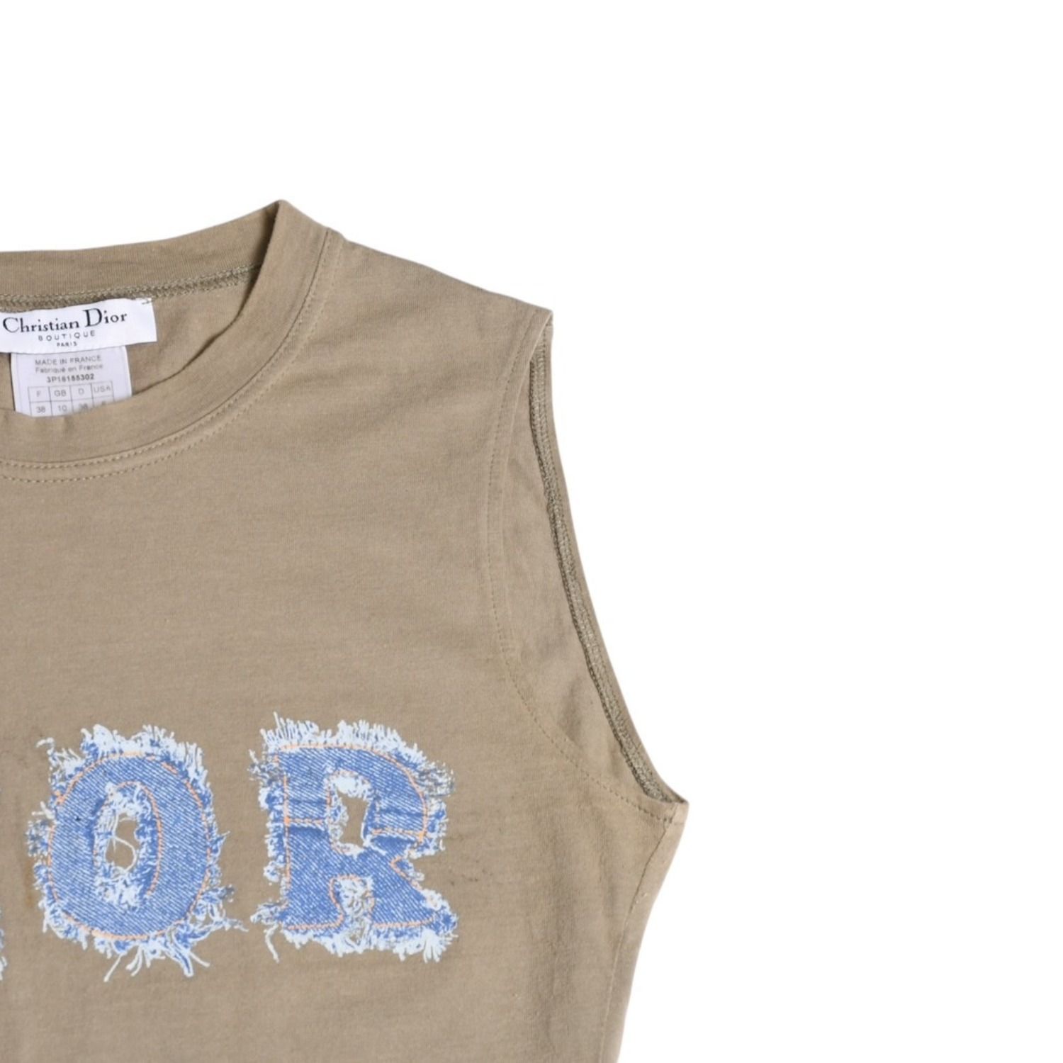 極美品 Christian Dior クリスチャンディオール デニムロゴ