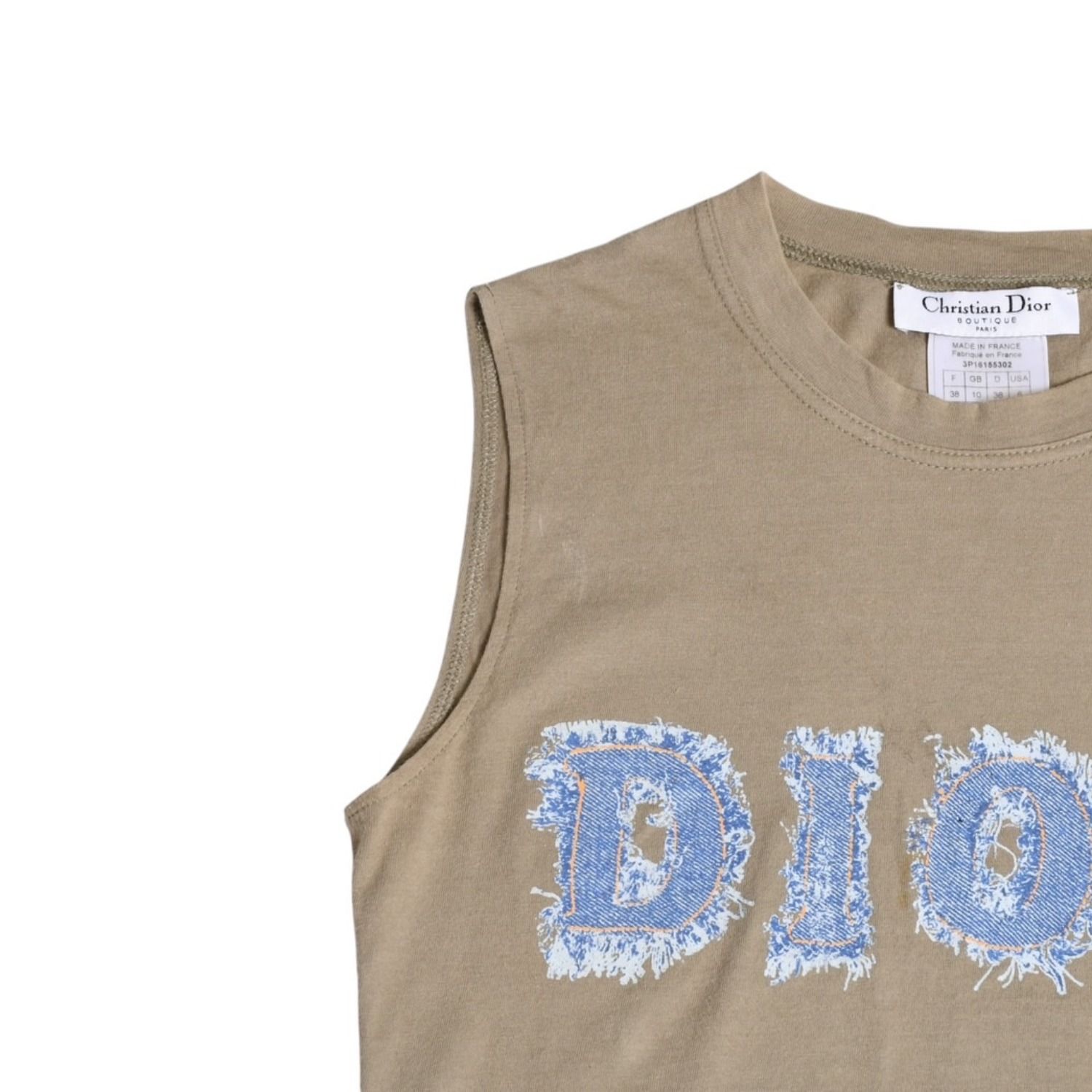 極美品 Christian Dior クリスチャンディオール デニムロゴ