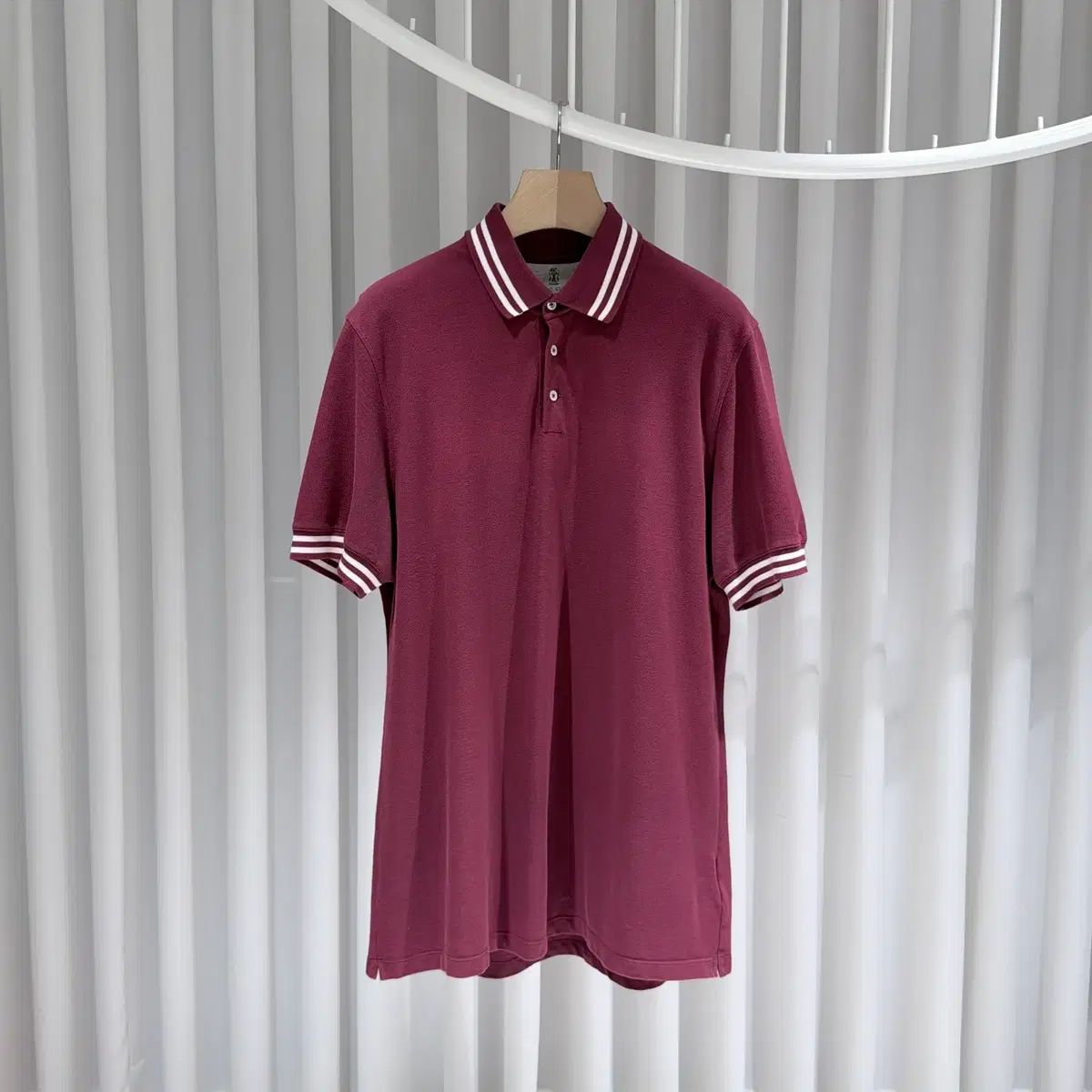 ( S / XXL ) BRUNELLO CUCINELLI ブルネロクチネリ スリムフィット カラーネック ポロ半袖 Tシャツ