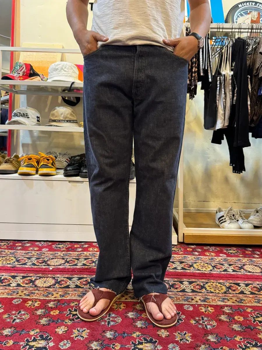 00s ヴィンテージ リーバイス 501 カットオフ デニム パンツ W36 L36