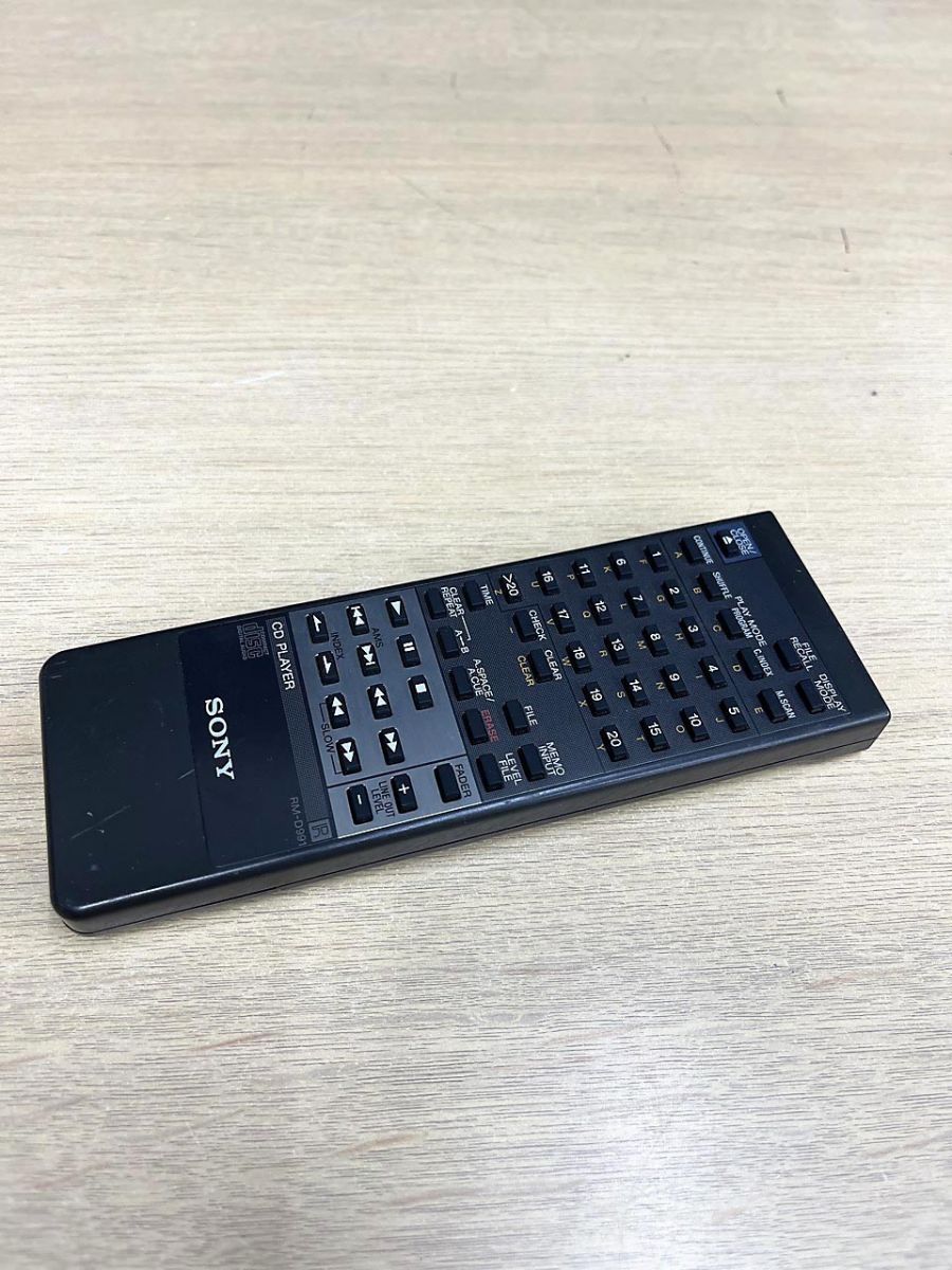 動作品 SONY RM-D991 CDプレイヤー オーディオリモコン SONY ソニー CDプレーヤー用 リモコン RM-D991 - メルカリ