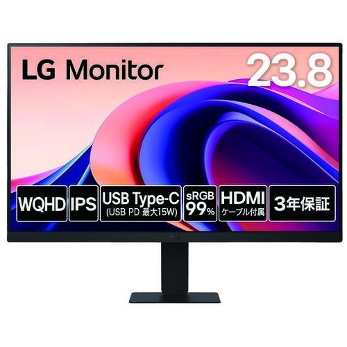 液晶モニター 23.8型 24U631A-B24U631A-B【ＬＧ】【メーカー取寄品のため、返品キャンセル不可】