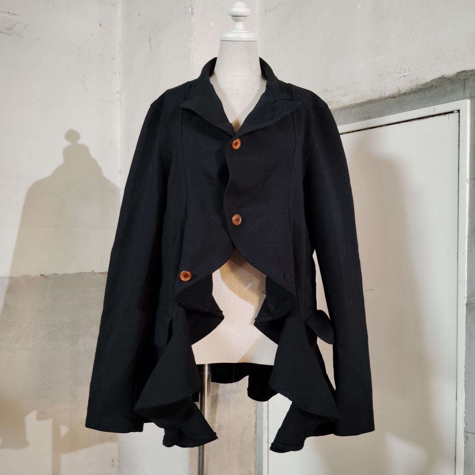 COMME des GARCONS SHIRT 23ss エステル縮絨フリルジャケット
