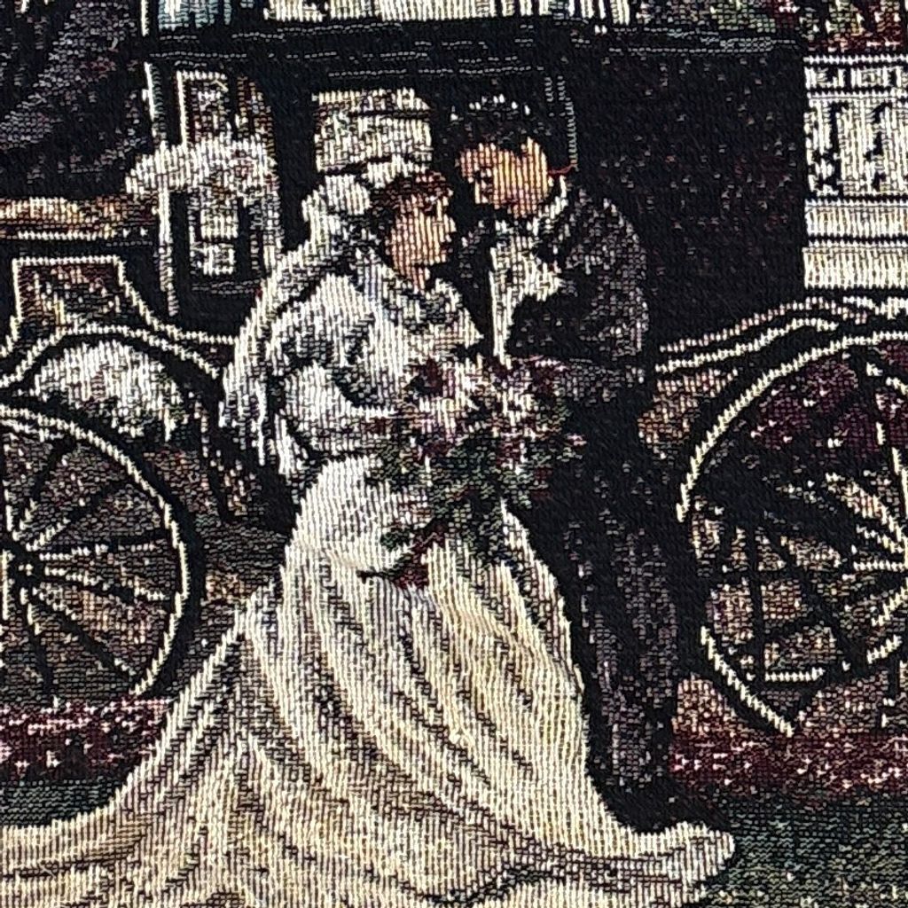 vintageラグ ブランケット マルチカバー タペストリー 洋館 結婚式