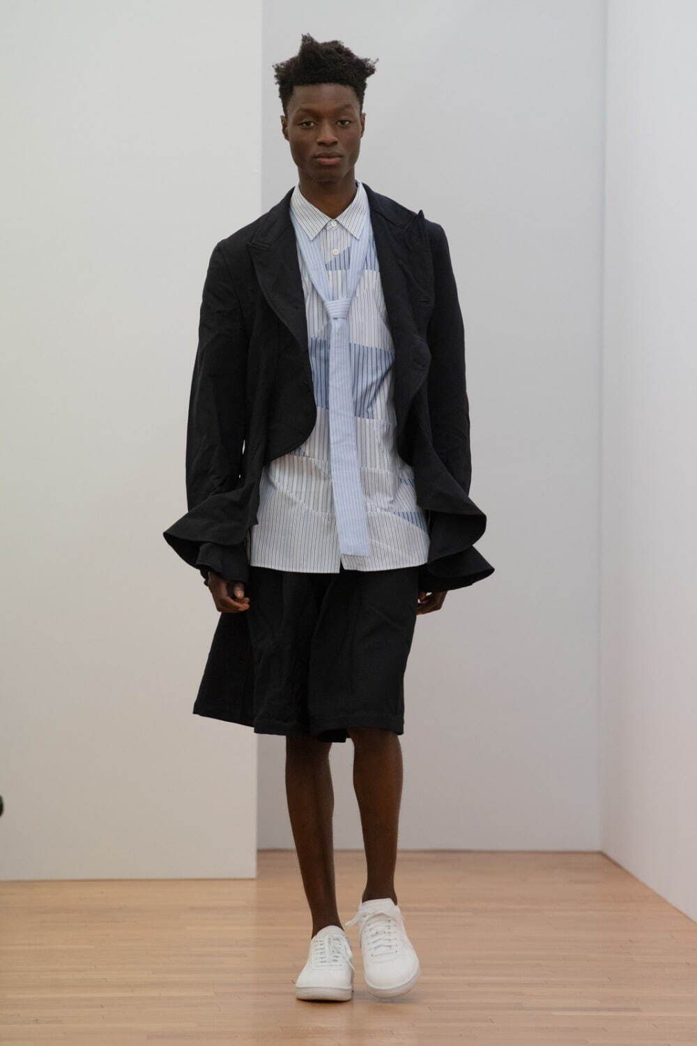 COMME des GARCONS SHIRT 23ss エステル縮絨フリルジャケット