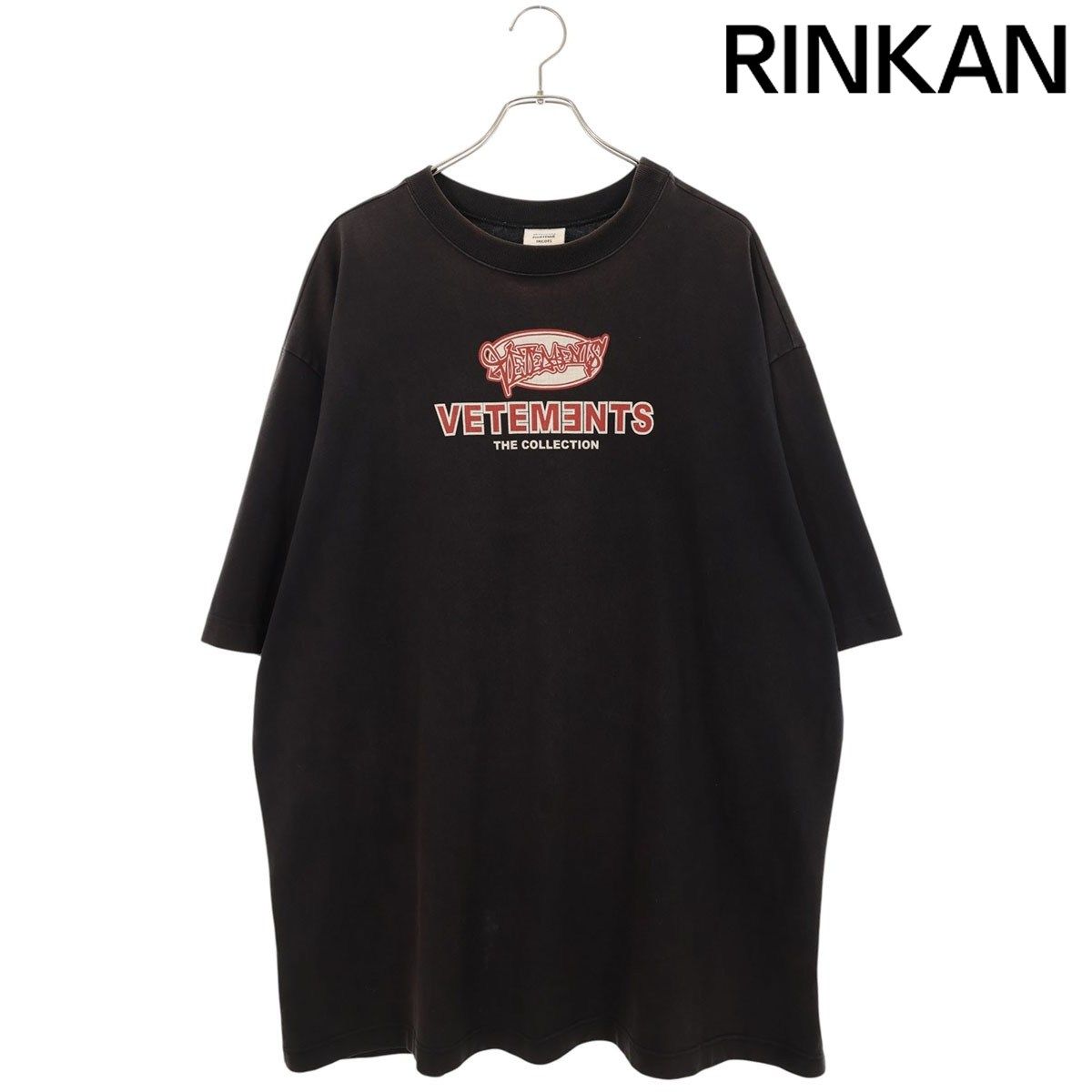 ヴェトモン WSS18TR8 ロゴプリントオーバーサイズTシャツ メンズ S