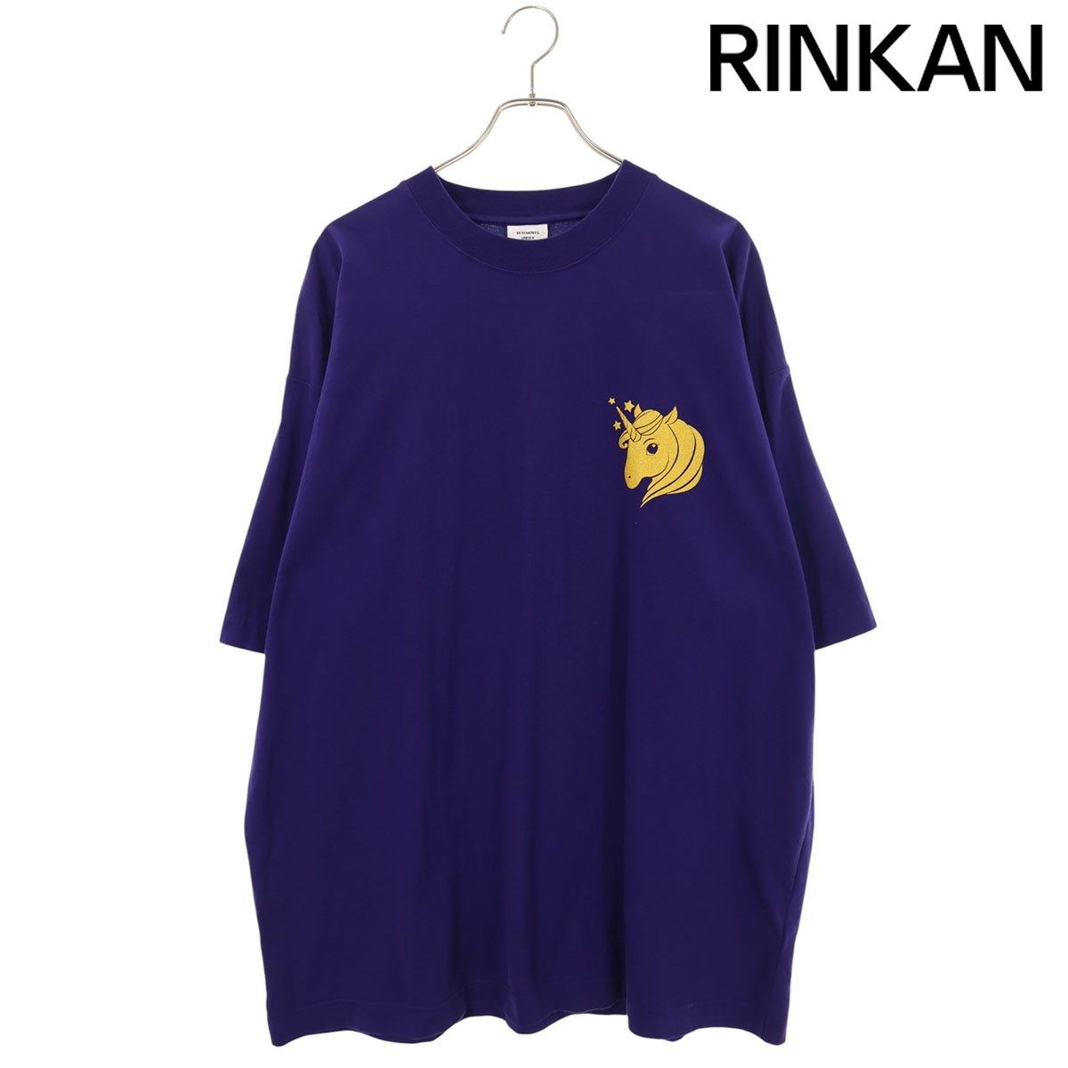ヴェトモン UE64TR230N ユニコーンプリントコットンTシャツ メンズ S
