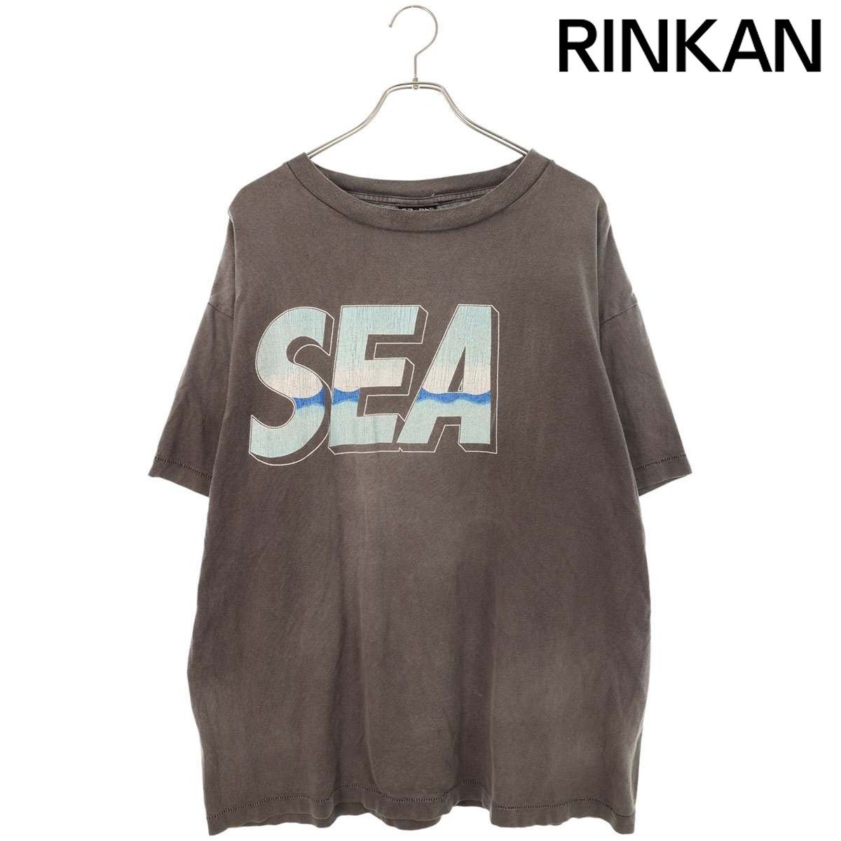 セントマイケル ×ウィンダンシー WIND AND SEA SM-A21-0000-062 ヴィンテージ加工ロゴプリントTシャツ メンズ XL