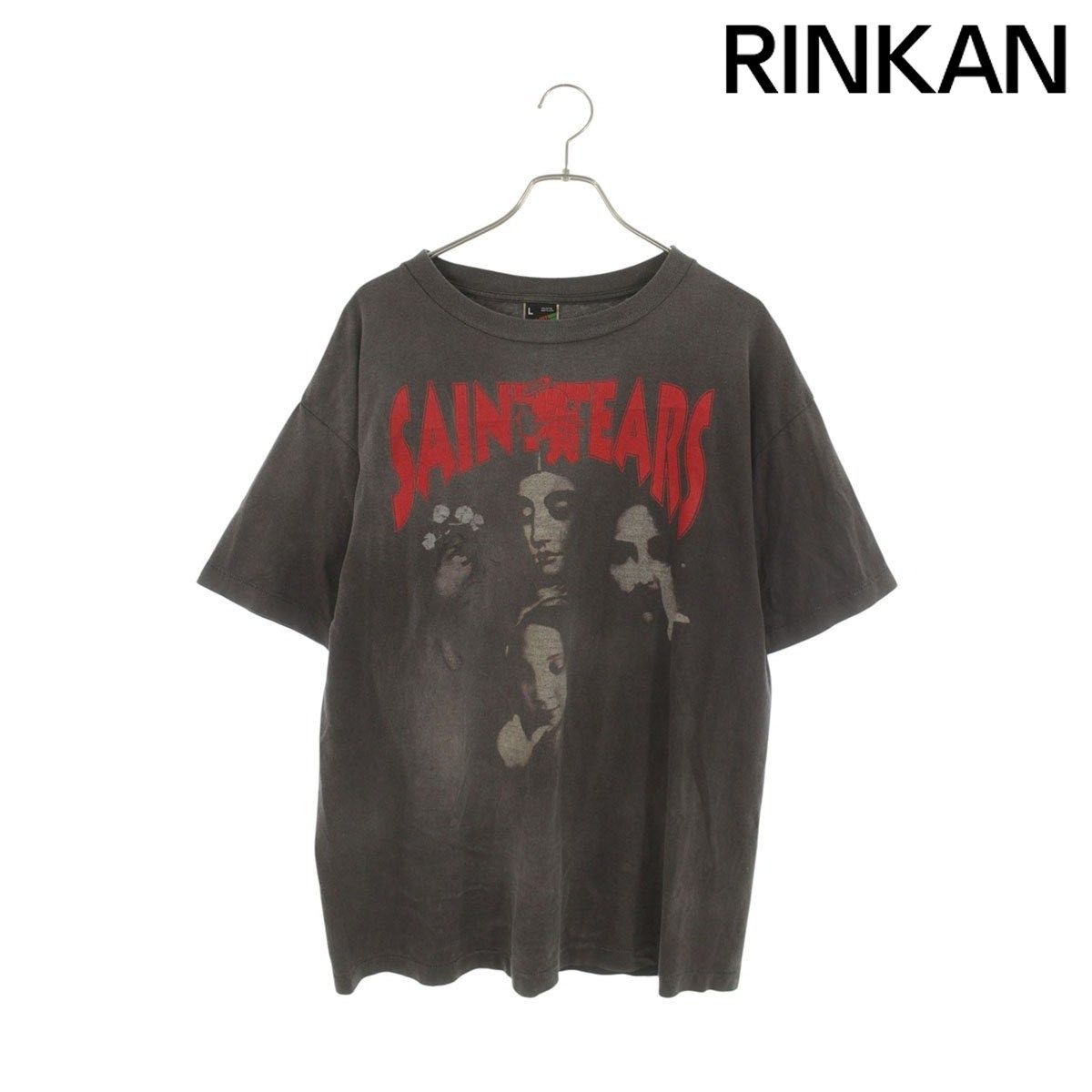 セントマイケル 22SS SM-S22-0000-064 ヴィンテージ加工プリントTシャツ メンズ L