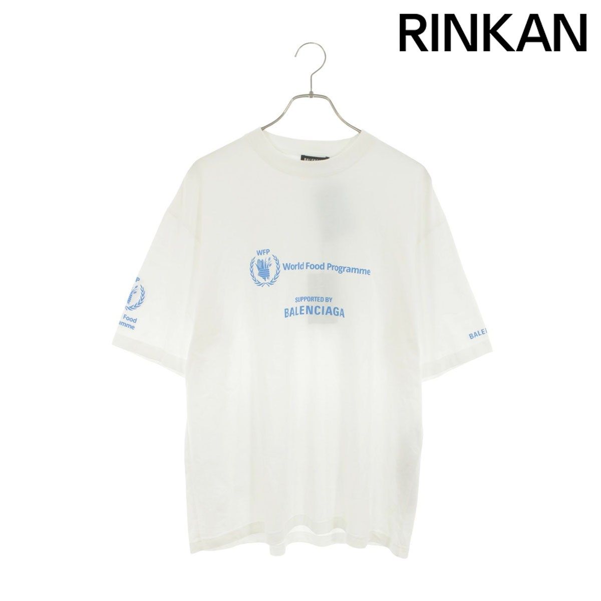 バレンシアガ 23AW 612966 TMVL2 WFPロゴオーバーサイズTシャツ メンズ S