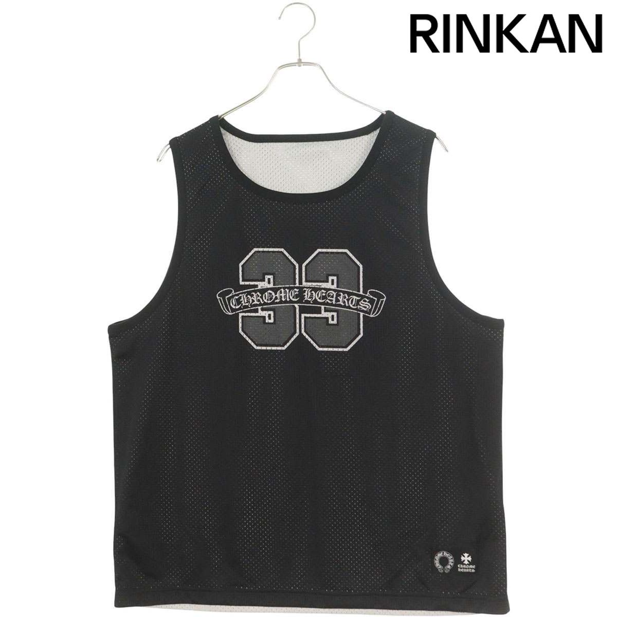 クロムハーツ MESH VARSITY JERSEY リバーシブルCHロゴプリントメッシュタンクトップ メンズ M