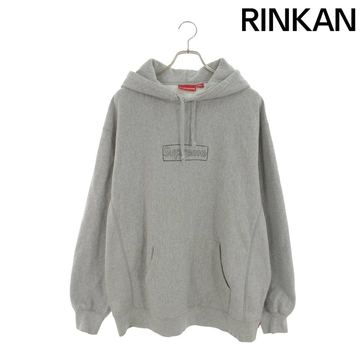 シュプリーム ×カウズ KAWS　 Chalk Box Logo Hooded Sweatshirt チョークボックスロゴプルオーバーパーカー メンズ XL 19,558円