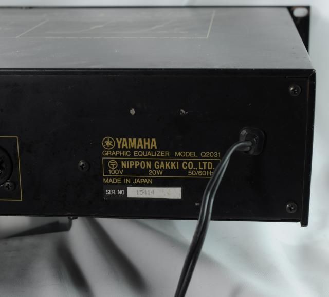 YAMAHA Q2031 ステレオ グラフィックイコライザー 通電確認のみ - メルカリ
