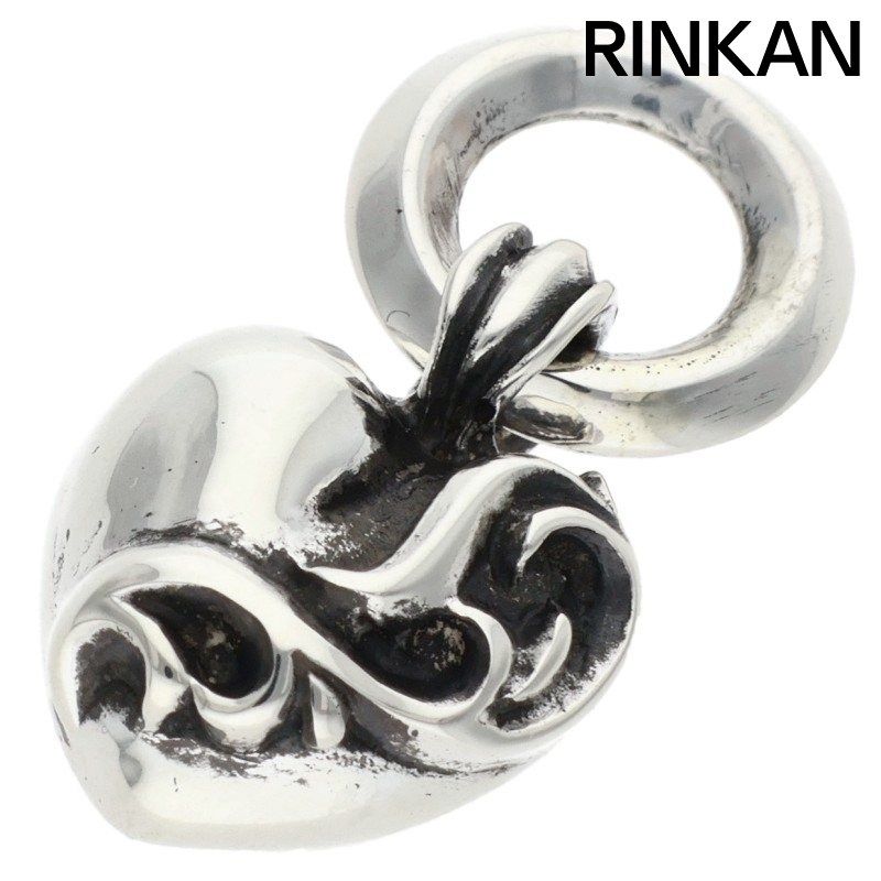 クロムハーツ HEART CHARM/ハートチャーム チャーム/シルバーネックレストップ メンズ