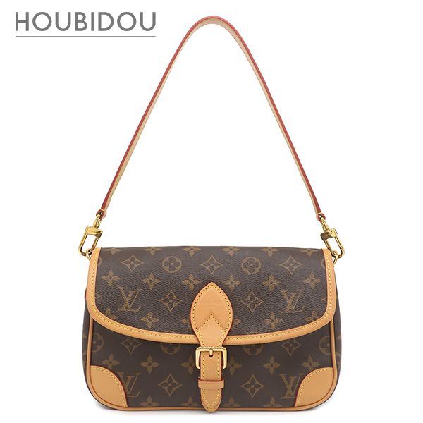 ルイヴィトン LOUIS VUITTON ショルダーバッグ ディアヌ NM PM モノグラムキャンバス モノグラム×ノワール ゴールド金具 ロングショルダーストラップ欠品 M45985 RFID【中古】