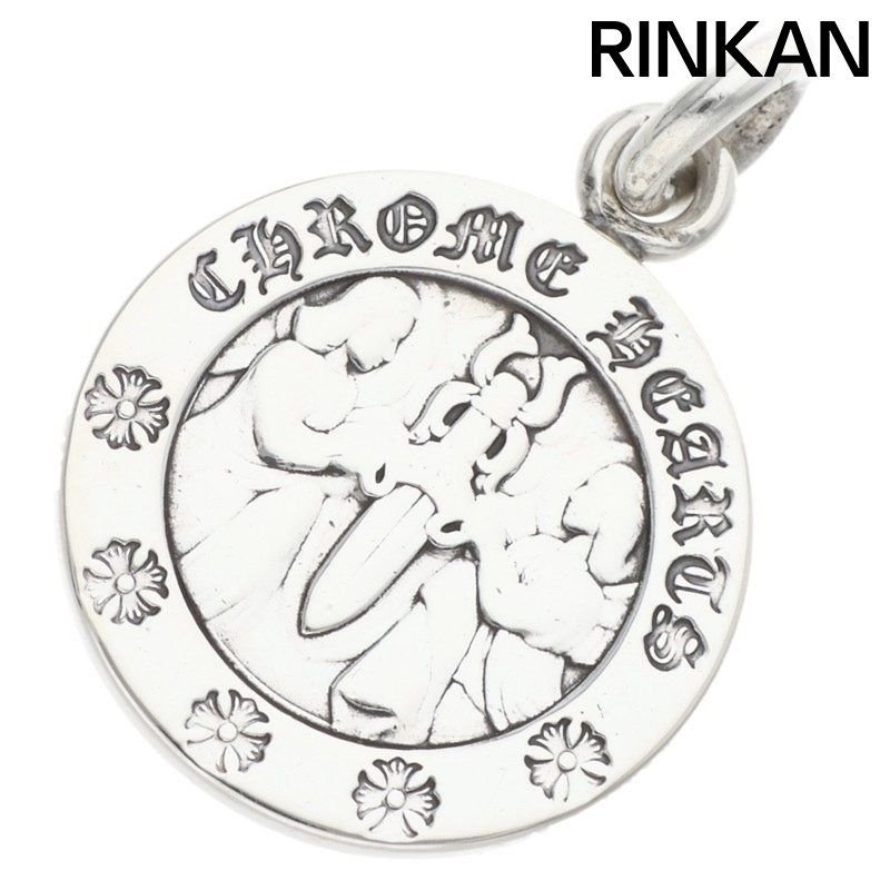 クロムハーツ CHRM ANGL MDL/エンジェルメダルチャーム V2/シルバーネックレストップ メンズ
