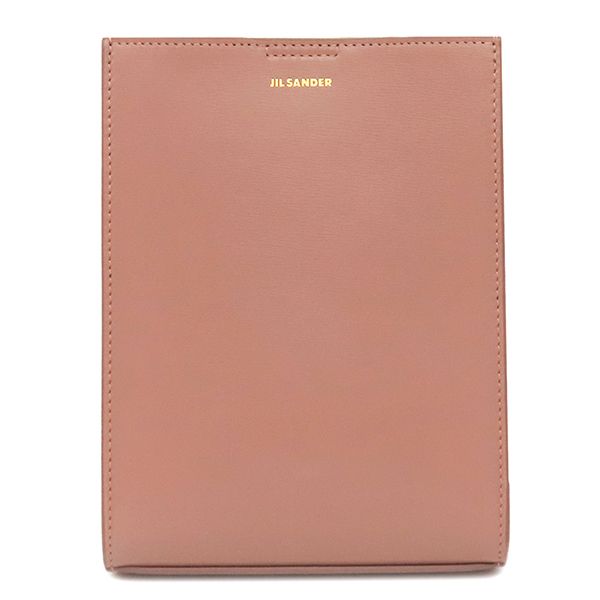 ジルサンダー Jil Sander ショルダーバッグ Tangle スモール カーフ ピンク ゴールド金具 斜め掛け 【保存袋】【中古】