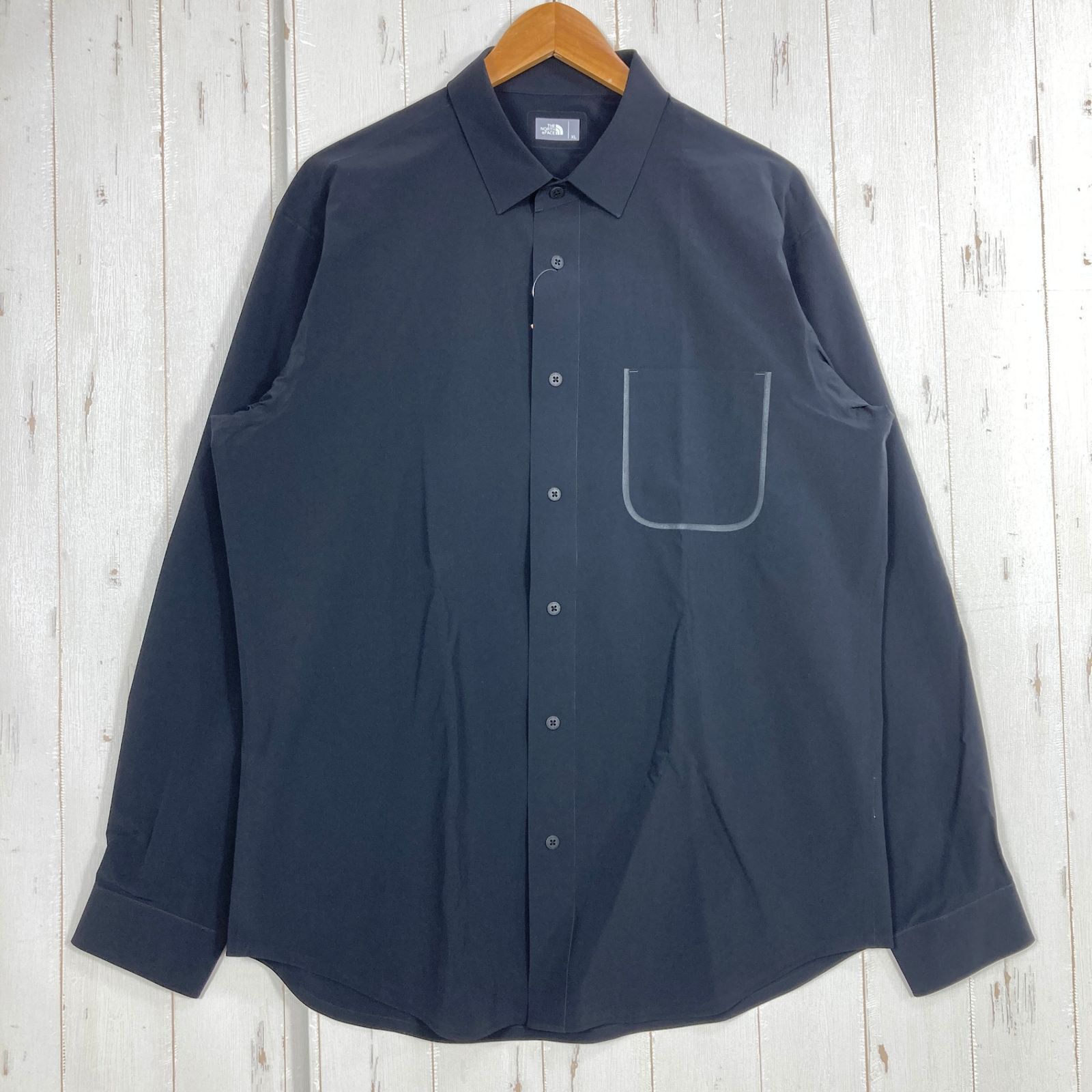 ✉️Men's XL ブラック系 The North Face ( ザ・ノースフェイス ) エイペックス テック シャツ Apex TEK Shirt ナイロン ウェア トップス インナー シャツ ロングスリーブシャツ 化繊 z00059240