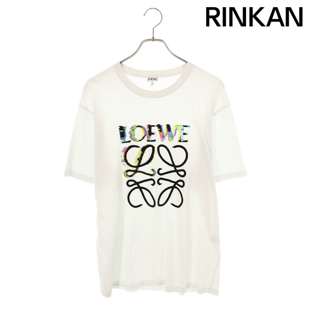 ロエベ H526Y22J61 アナグラム刺繍リラックスフィットTシャツ メンズ S