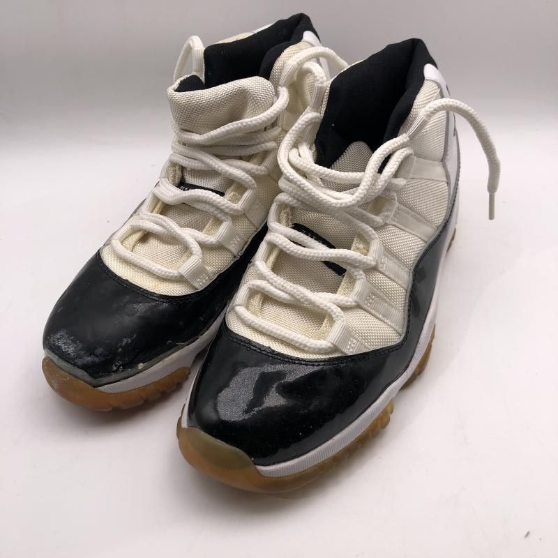 【中古】NIKE Air Jordan 11 CONCORD 25.5cm 136046-101 ▲加水分解/観賞用 ナイキ エアジョーダン コンコード ハイカットスニーカー[17]