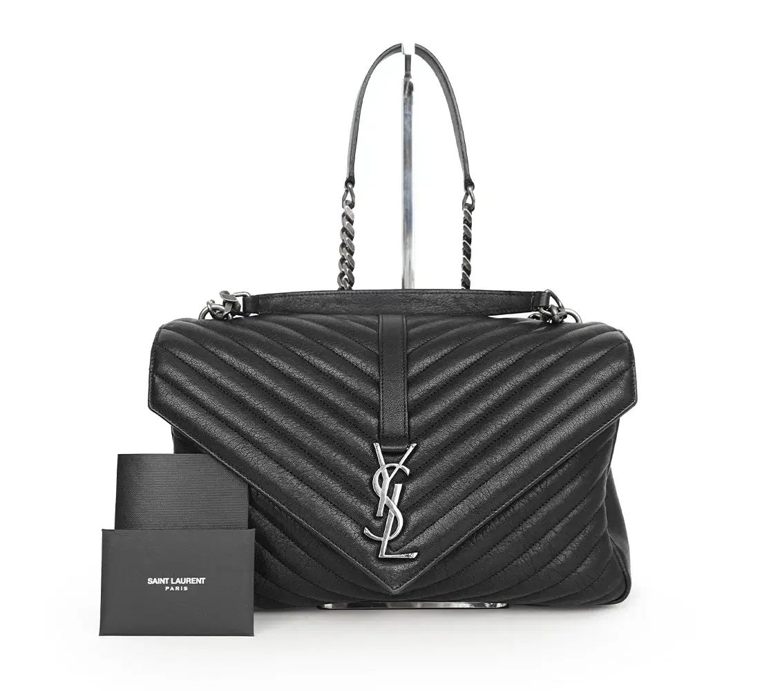 中古ブランド Saint Laurent サンローラン マトラッセ モノグラム カレッジ ショルダーバッグ ラージ 487212