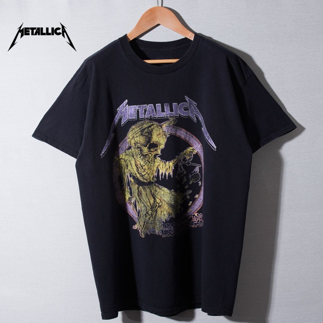 メタリカ METALLICA Tシャツ L ブラック バンT ロックT Y2K ツアーT