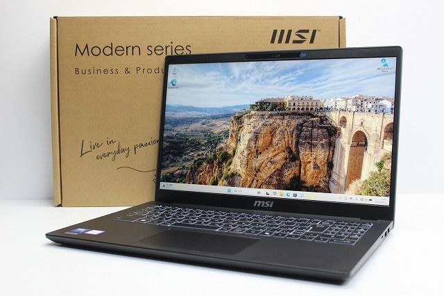 ノートパソコン Windows11 中古 ハイスペック MSI Modern-15-H-C2RMG-5929JP 15.6インチ Core 9 SSD1TB メモリ32GB 10キー カメラ