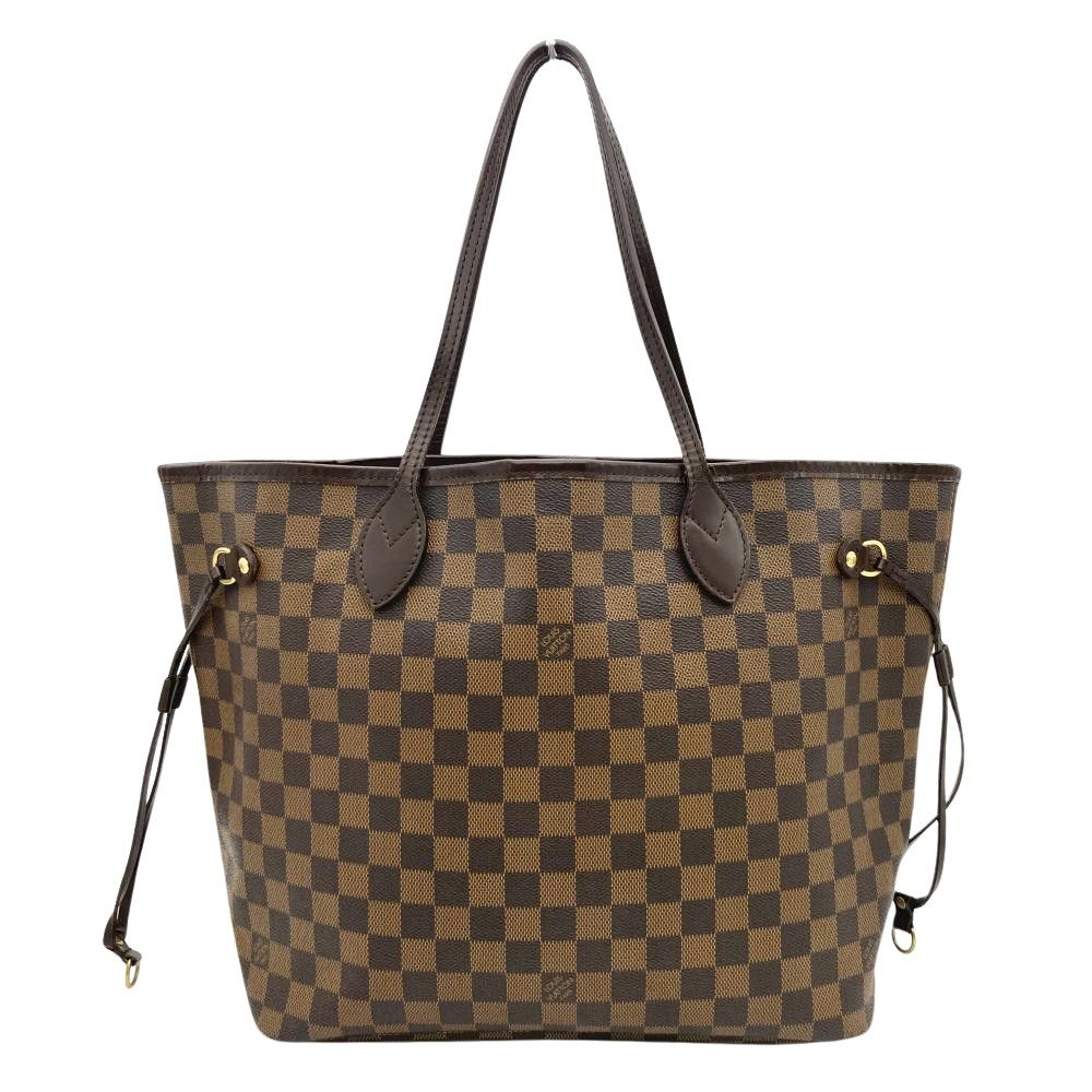 ルイヴィトン LOUIS VUITTON ネヴァーフル MM トートバッグ ダミエ エベヌ N51105 ブラウン VI0072 レディース【中古】