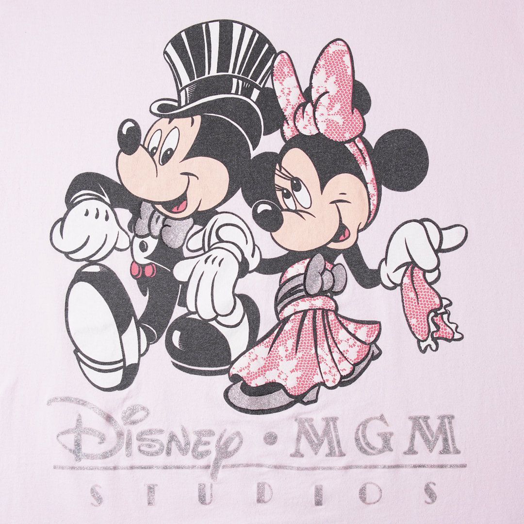 90s USA製 ディズニー Disney Tシャツ XL ライトピンク ユニセックス