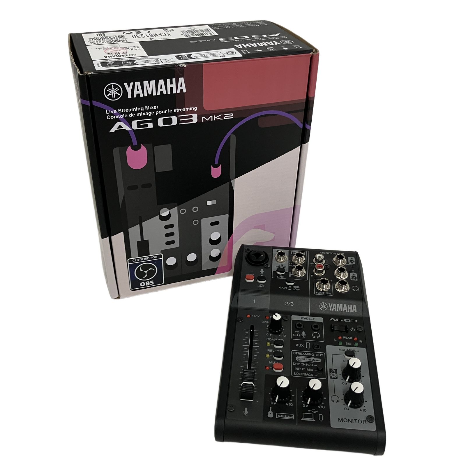 YAMAHA AG03MK2 ヤマハ ライブストリーミングミキサー 2025年製 音響機材 中古 B11366627