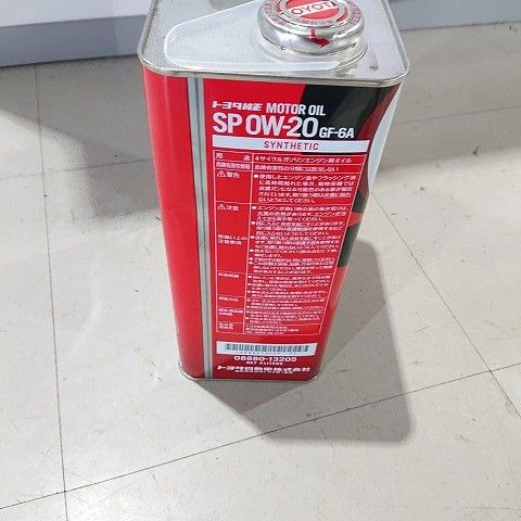 TOYOTA SP 0W-20 GF-6A 4L 純正モーターオイル - メルカリ