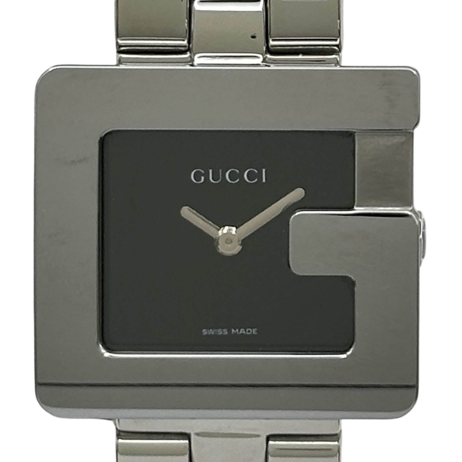 グッチ GUCCI Gスクエア 3600L ブラック ステンレススチール クオーツ レディース 腕時計