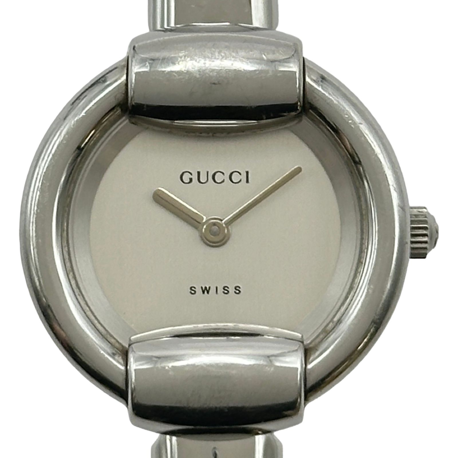 グッチ GUCCI バングルウォッチ 1400L シルバー ステンレススチール クオーツ レディース 腕時計