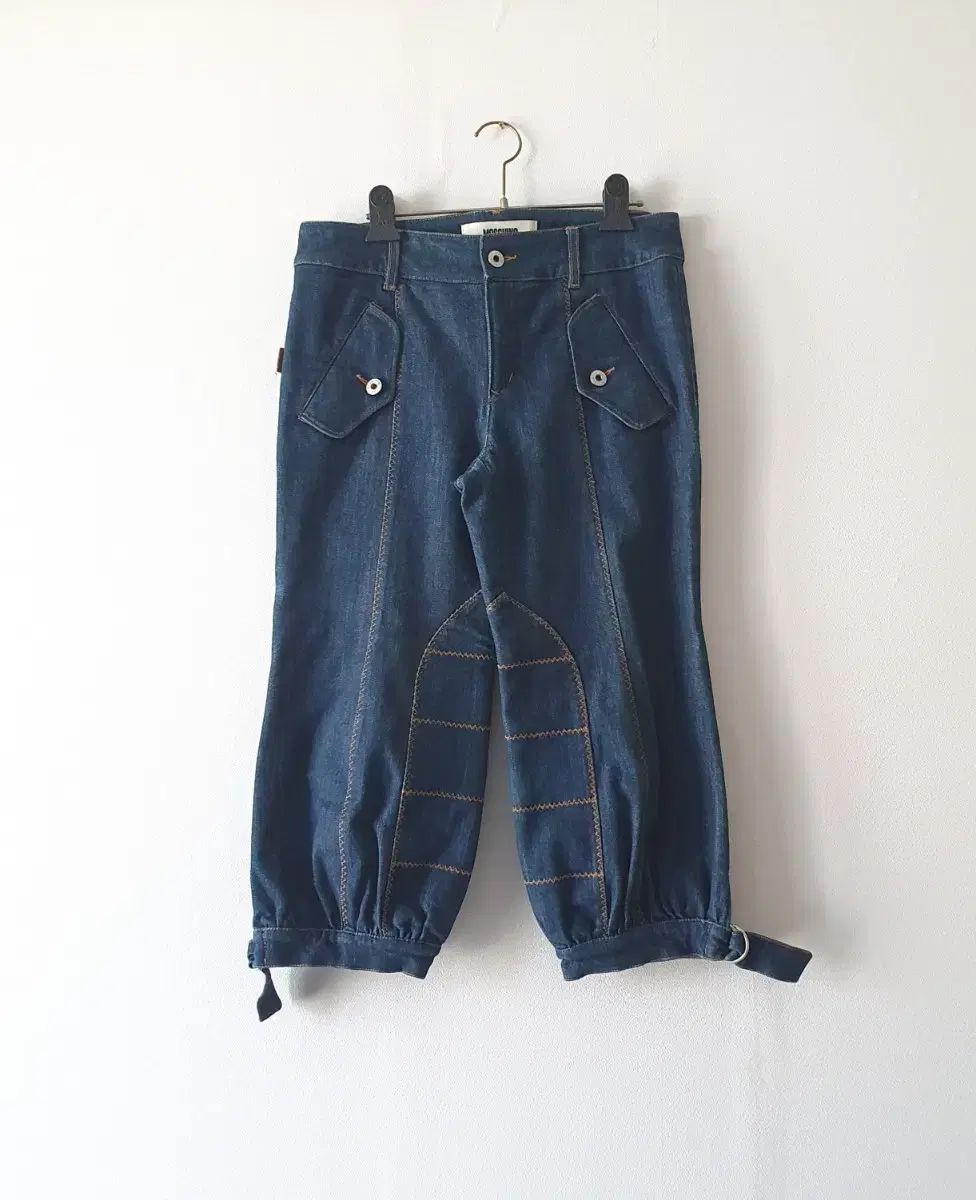 モスキーノ 正規品 デニム カプリ パンツ 7分丈 クロップド デニム