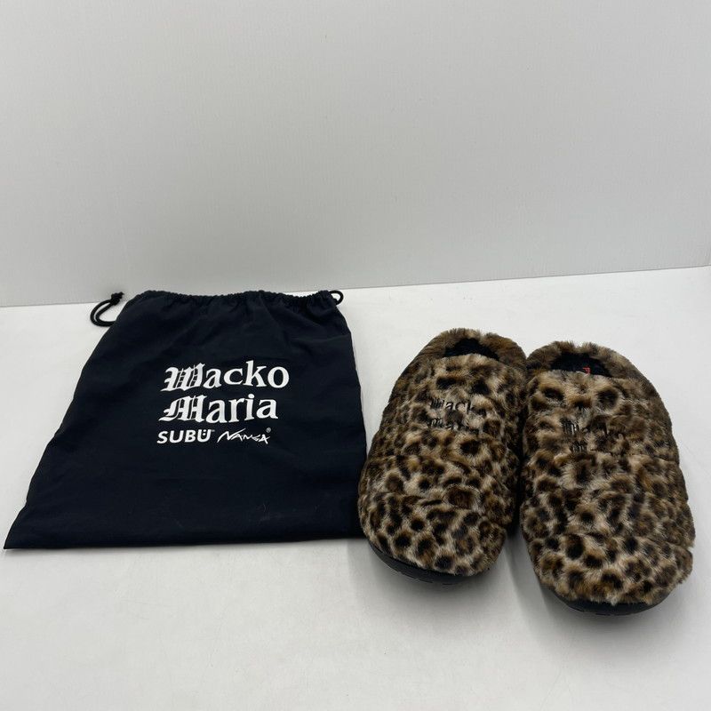 【中古品】 WACKO MARIA ワコマリア NANGA SUBU LEOPARD FUR AURORA WINTER SANDALS ナンガ スブ レオパード オーロラ ウィンターサンダル 靴 【164-260619-sa-07-tei】