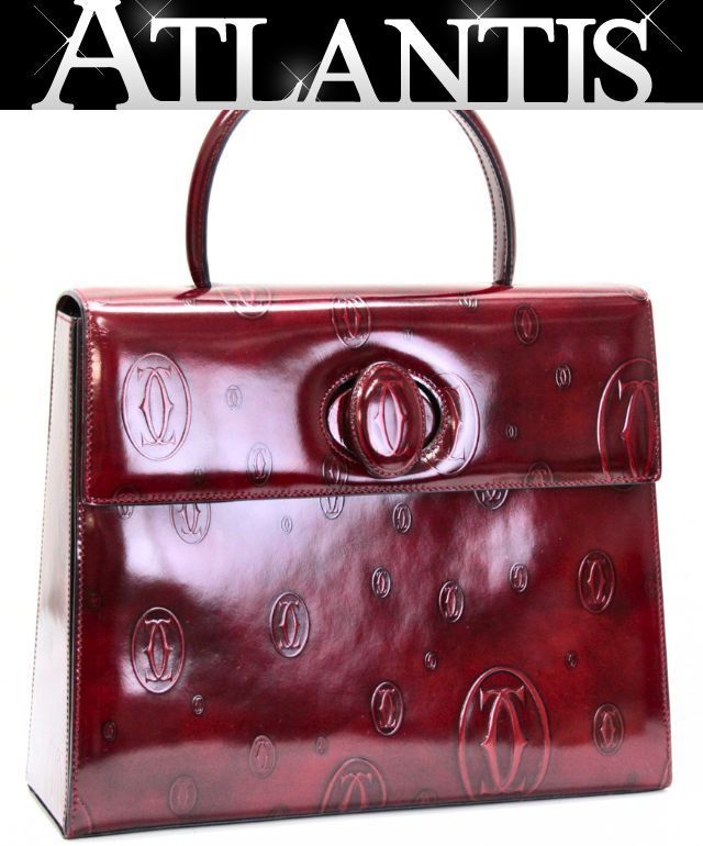 美品 カルティエ Cartier ハッピーバースデー ハンドバッグ レザー