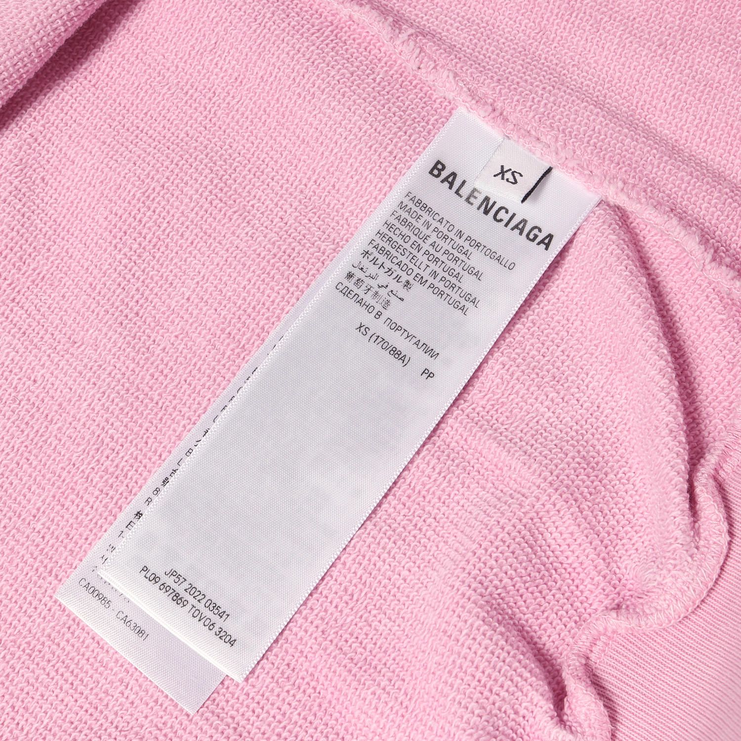 BALENCIAGA バレンシアガ スウェット ペールピンク サイズ:XS 23AW