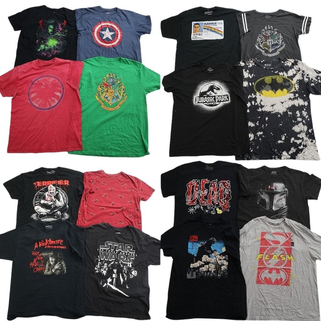 古着卸 まとめ売り 映画・ドラマ Tシャツ 16枚セット ( メンズ L