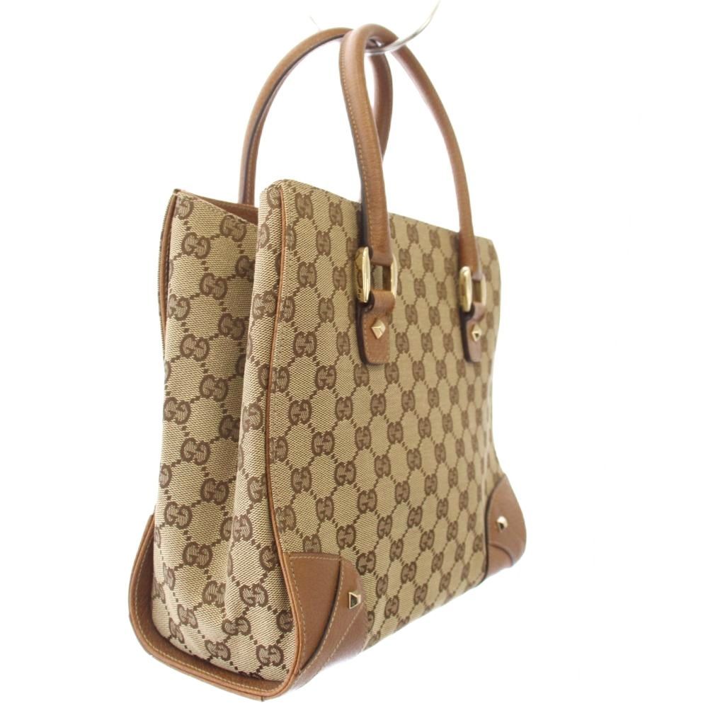 グッチ GUCCI GGキャンバス ハンドバッグ トートバッグ スタッズ