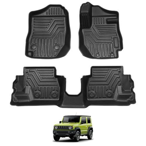 R◆Cartist ジムニー JB64 ジムニーシエラ JB74 フロアマット 立体カーマット 3Dフロアマット オートマ用 H30.7～現行 JIMNY SIERRA 立体 防水 滑り防止 耐汚れ TPE素材 カスタムパーツ 車種専用設計 ad7e0a36