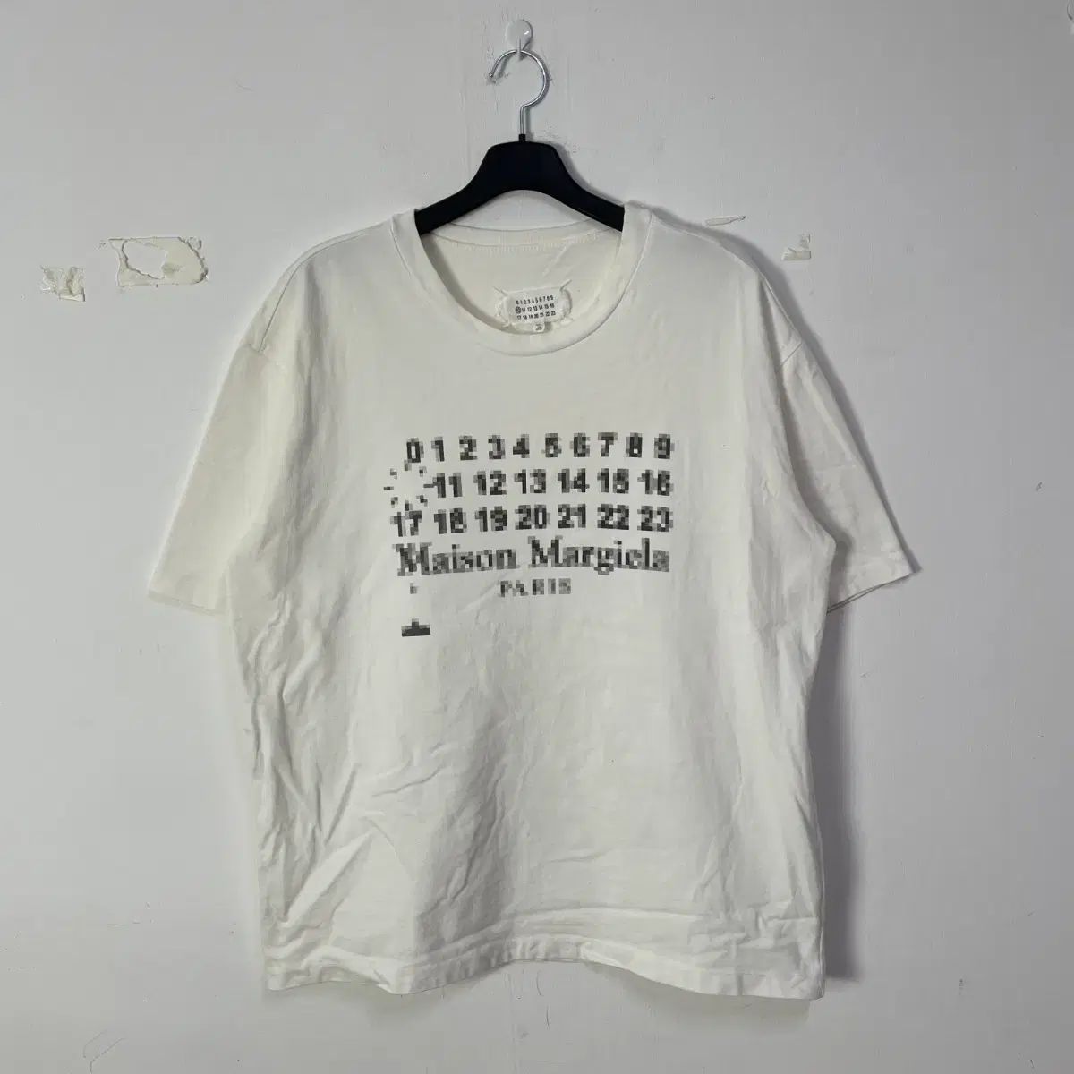 メゾン マルジェラ ピクセルモザイク 半袖 Tシャツ 白