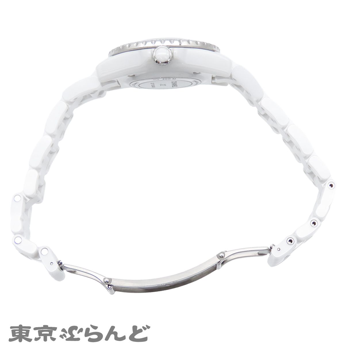 シャネル CHANEL J12 20 H6477 ホワイト セラミック SS ダイヤモンド 20周年記念 限定2020本 箱 保証書付 腕時計 レディース クォーツ 101878063