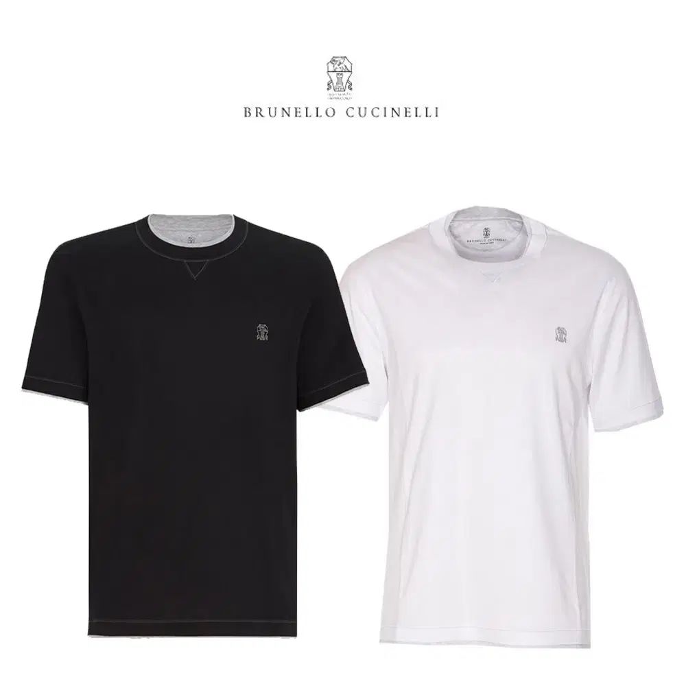 メンズ/BRUNELLO CUCINELLI(ブルネロクチネリ) ロゴ コットンジャージ クルーネックTシャツ