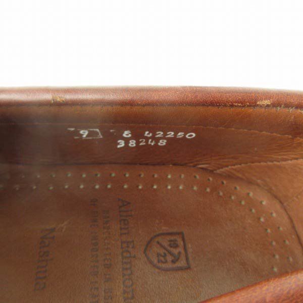 美品 USA製 アレンエドモンズ Nashua キルト タッセル ローファー 9E