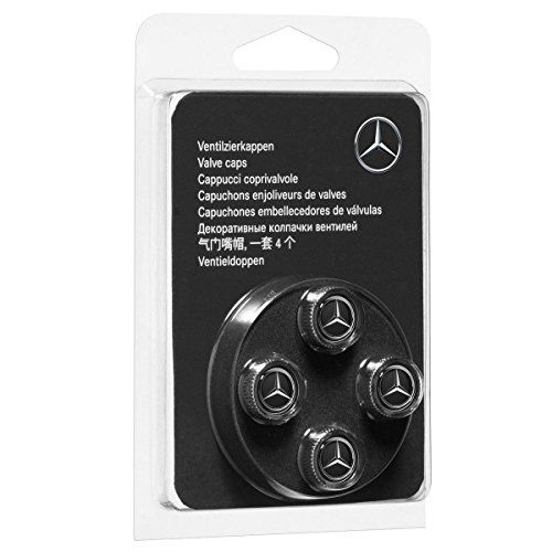 R★【Mercedes-Benz純正】 メルセデス・ベンツ エアバルブキャップ ブラック 8eddfe2d