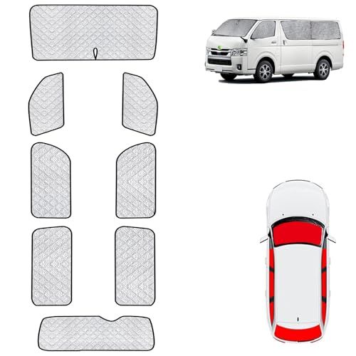 R★トヨタ との互換性ありハイエース 200系ワイドボディー専用 車中泊 サンシェード ハイエース 200 マット S-GL/GL/DX 2004/08? ワイド車 1‐7型 サンシェード フルセット マルチサンシェード 遮光シェード 車中泊 6a48f0ed