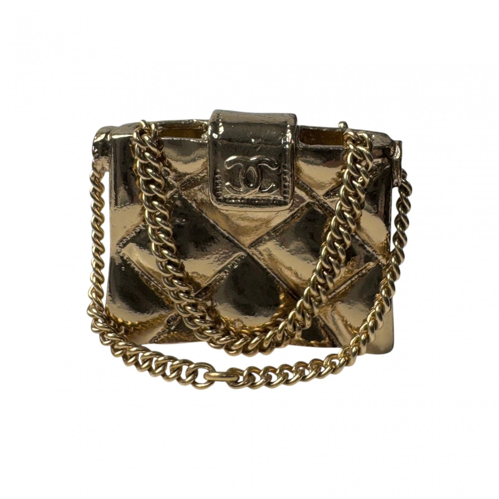 CHANEL シャネル マトラッセ バッグモチーフ ブローチ シャネル CHANEL マトラッセ バッグモチーフ ブローチ 02P レディース