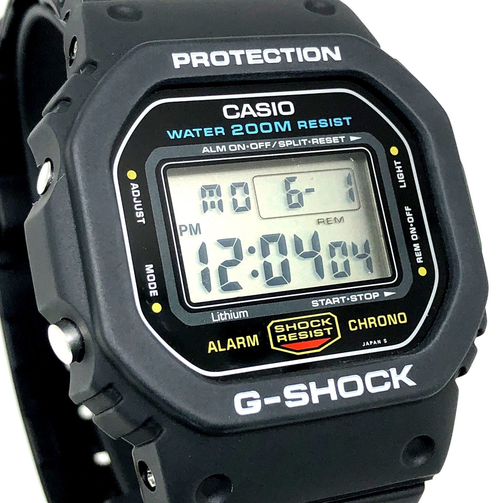 G-SHOCK ジーショック DW-5600C-1V M901 海外モデル 200M表記 鏡面裏蓋 