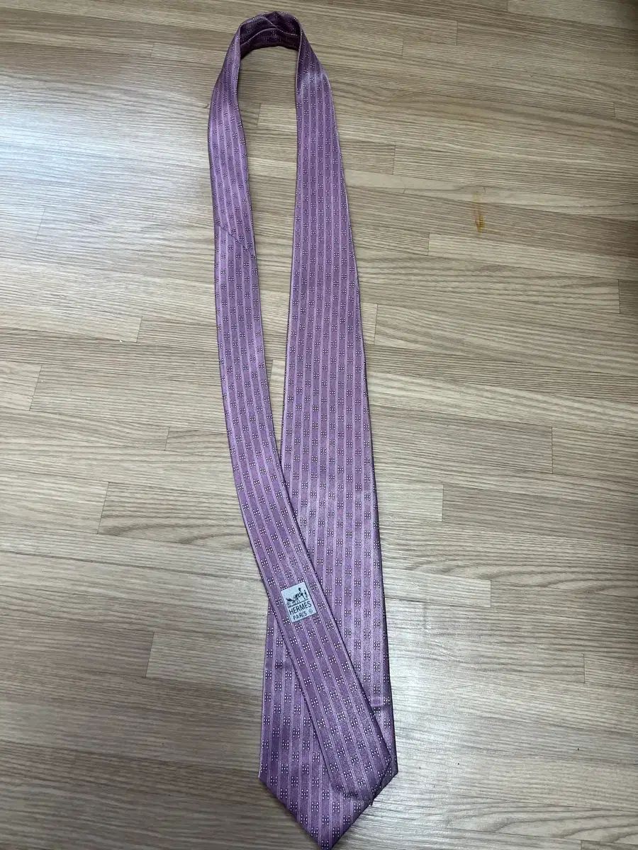 エルメス シルク ネックタイ PURPLE パープル